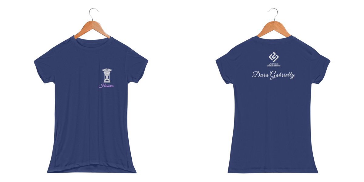 Nome do produto: Camiseta Fem UV - História UEG - Dara