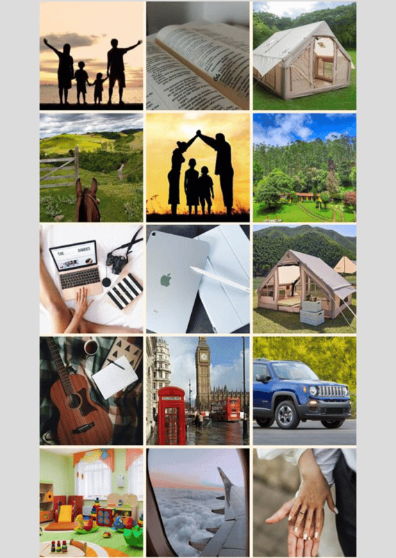 Quadro dos Sonhos Família - Retrato