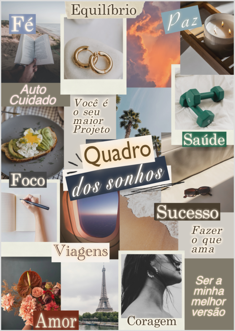 Quadro dos Sonhos Feminino - Retrato