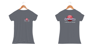 Nome do produto Camiseta Dry Uv Letra Branca Fem - Açaí do Japa