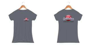 Nome do produto Camiseta Dry Uv Letra Preta Fem - Açaí do Japa