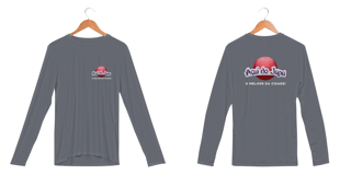 Nome do produto Camisa Longa Dry Uv Letra Branca - Açaí do Japa