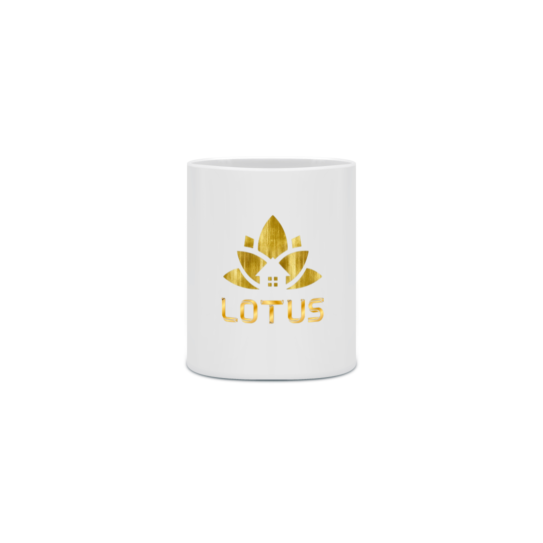 Nome do produto: Caneca Branca Lotus 