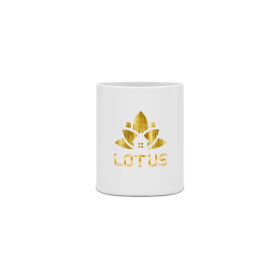 Caneca Branca Lotus 