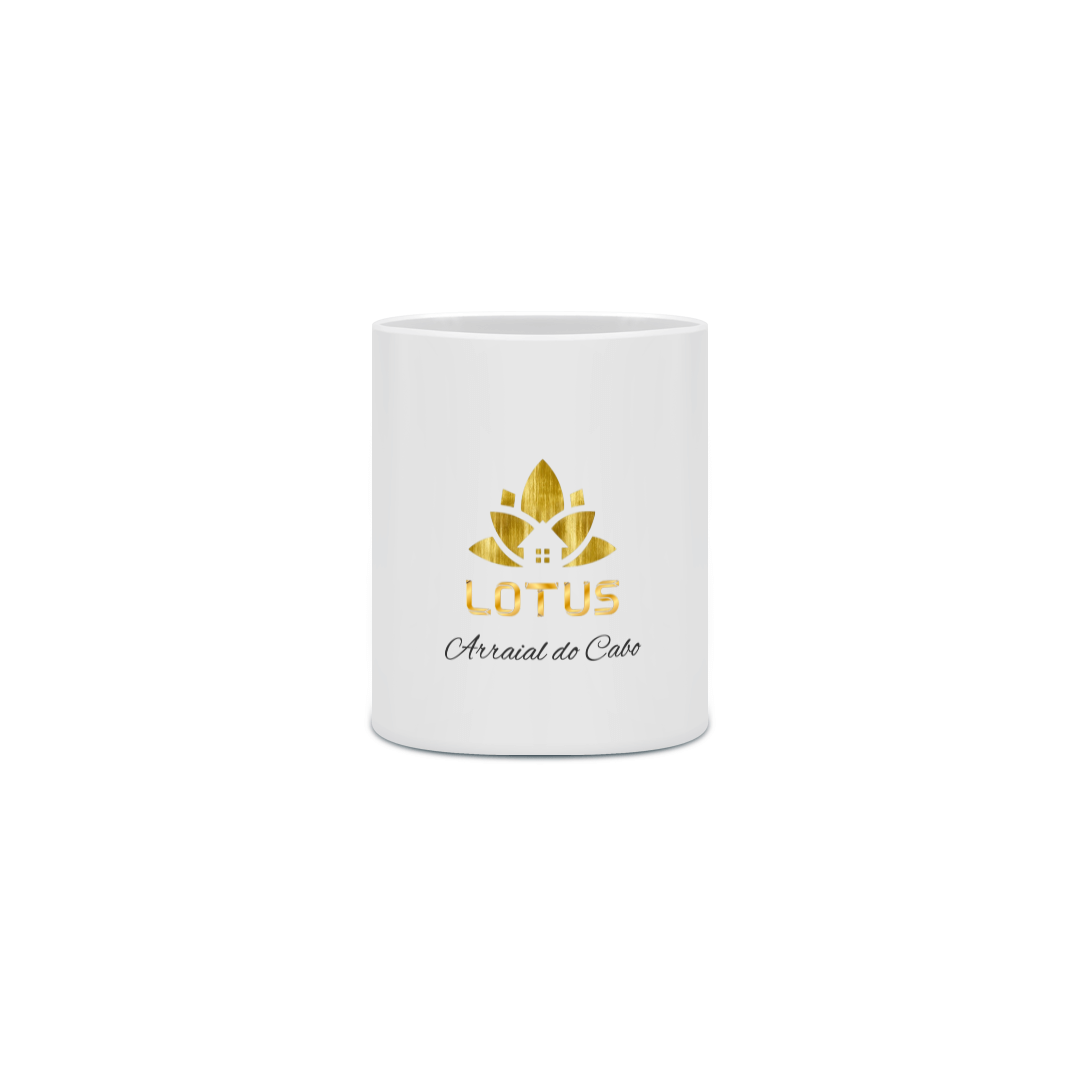 Caneca Branca Lotus Arraial do Cabo