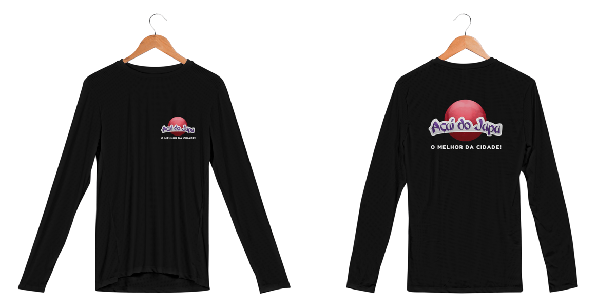 Nome do produto: Camisa Longa Dry Uv Letra Branca - Açaí do Japa