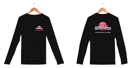 Camisa Longa Dry Uv Letra Branca - Açaí do Japa