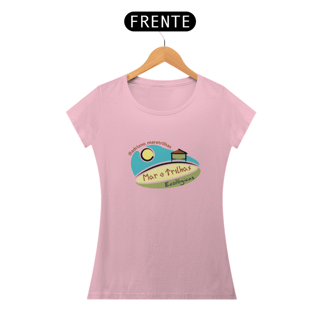 Nome do produto Camiseta Fem Algodão - Mar e Trilhas