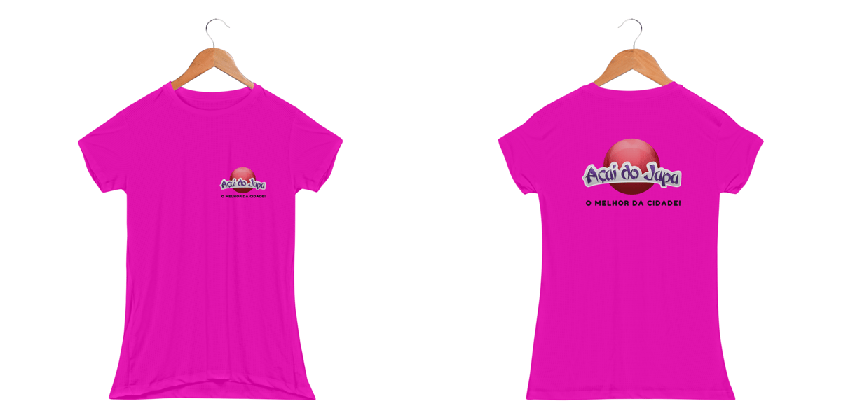 Nome do produto: Camiseta Dry Uv Letra Preta Fem - Açaí do Japa