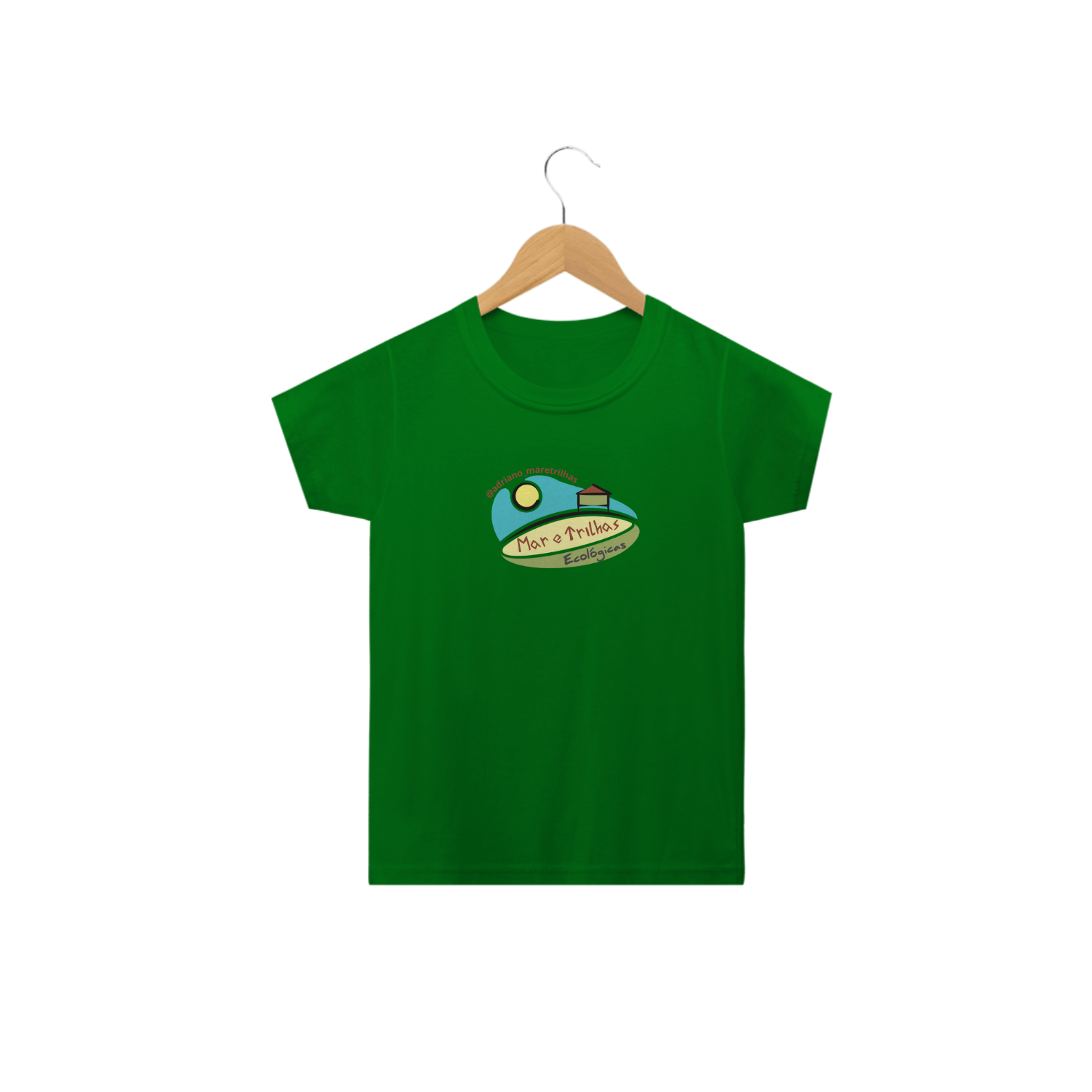 Camiseta Infantil - Mar e Trilhas
