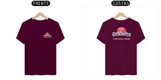 Nome do produto Camiseta Algodão Letra Branca - Açaí do Japa