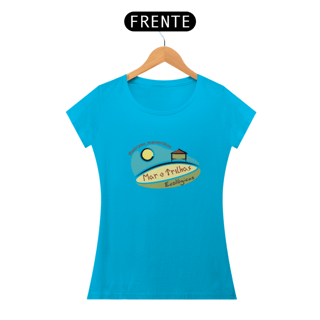 Nome do produto Camiseta Fem Algodão - Mar e Trilhas