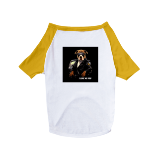 Nome do produto Pit Bull Policial - Camisa Pet Dog - Coleção Tal Pais - Tal Patas