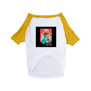 Nome do produto Golden Retriever Enfermeiro - Camisa Pet Dog - Coleção Tal Pais - Tal Patas