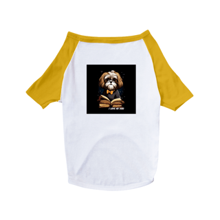 Nome do produto Shih Tzu Professor - Camisa Pet Dog - Coleção Tal Pais - Tal Patas