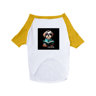Nome do produto Shih Tzu Professor - Camisa Pet Dog - Coleção Tal Pais - Tal Patas