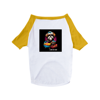 Nome do produto Shih Tzu Professor - Camisa Pet Dog - Coleção Tal Pais - Tal Patas