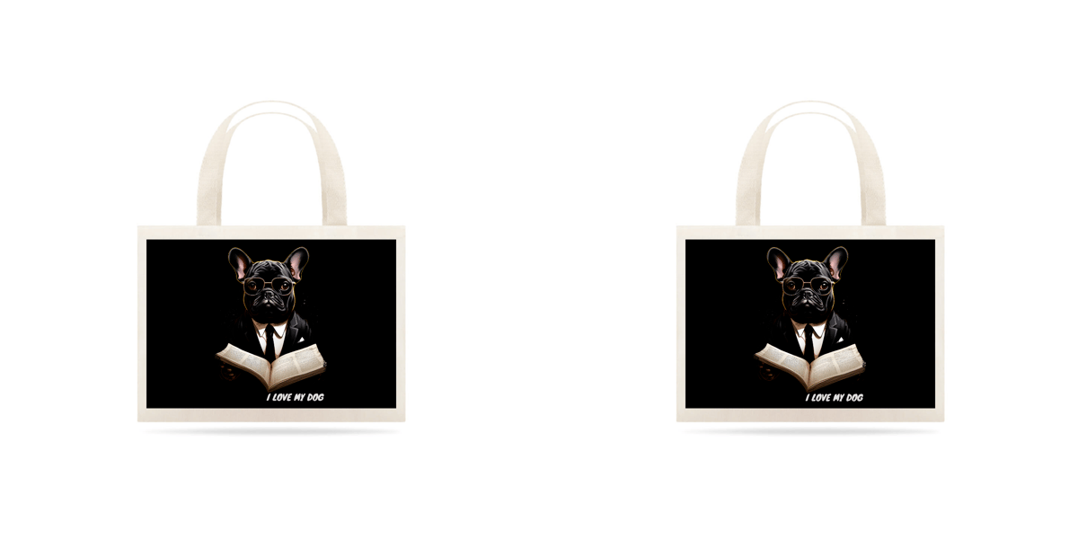 Nome do produto: Bulldog Francês Advogado - Ecobag - Coleção Tal Pais - Tal Patas