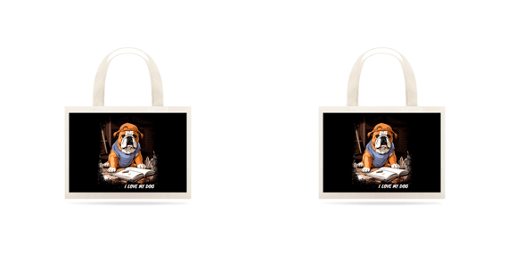 Bulldog Inglês Arquiteto - Ecobag - Coleção Tal Pais - Tal Patas