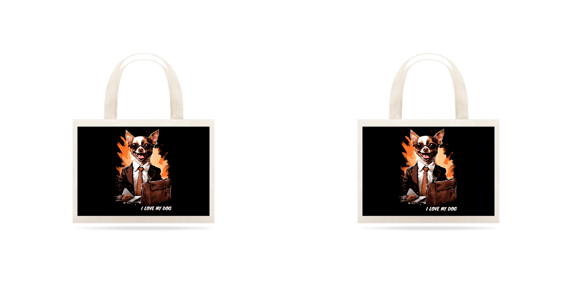 Chihuahua Vendedor - Ecobag - Coleção Tal Pais - Tal Patas