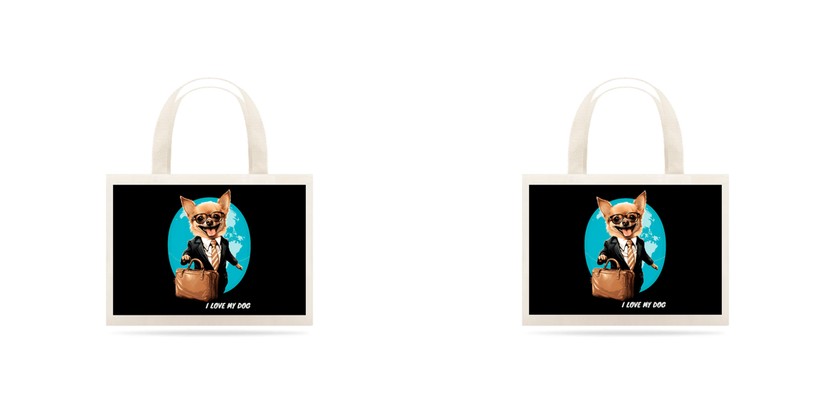 Nome do produto: Chihuahua Vendedor - Ecobag - Coleção Tal Pais - Tal Patas