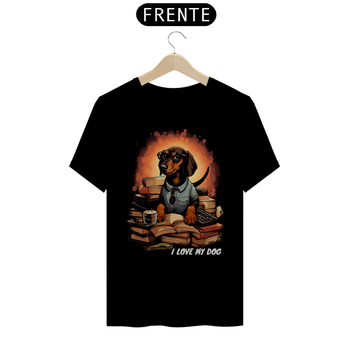 Nome do produto: Dachshund Contador (Basset - cão-salsicha) - Coleção Tal Pais - Tal Patas