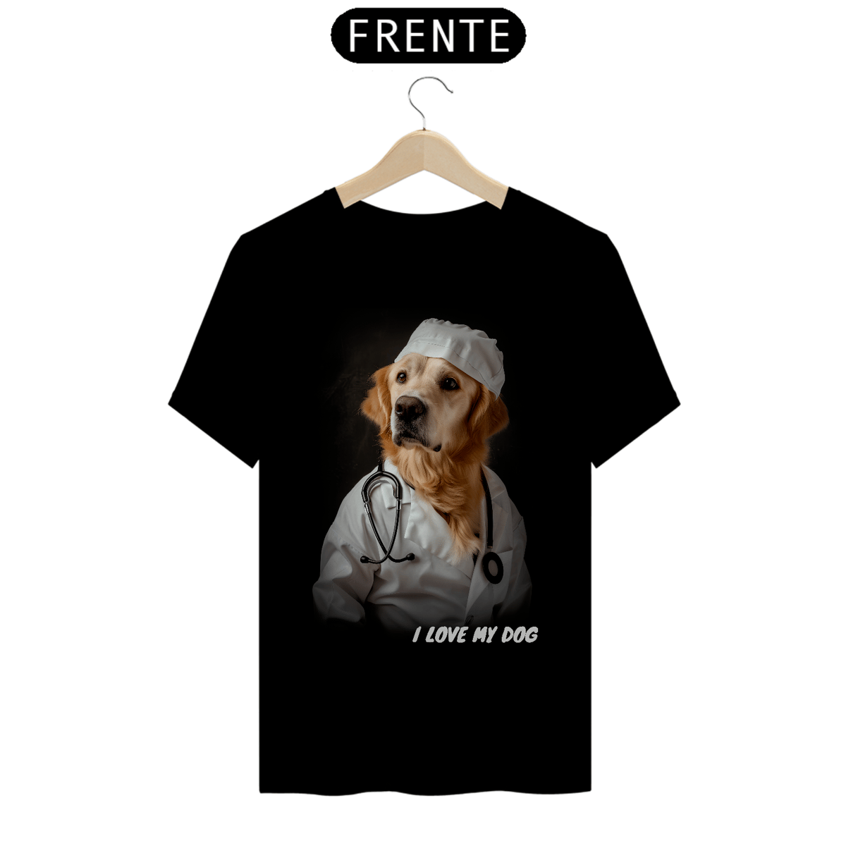 Nome do produto: Golden Retriever Enfermeiro - Coleção Tal Pais - Tal Patas