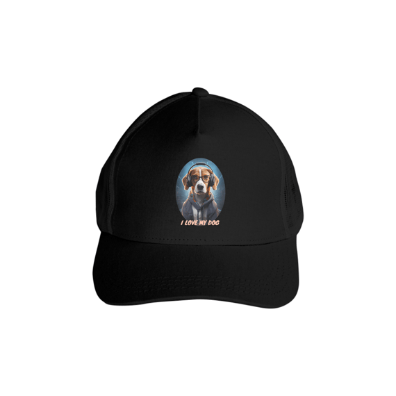 Beagle Analista de Sistemas - Boné Americano com Tela - Coleção Tal Pais - Tal Patas