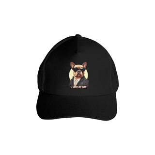 Bulldog, Francês Advogado - Boné Americano com Tela - Coleção Tal Pais - Tal Patas