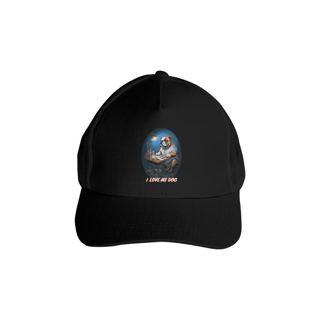 Bulldog Inglês Arquiteto - Boné Americano com Tela - Coleção Tal Pais - Tal Patas