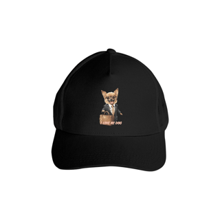 Chihuahua Vendedor - Boné Americano com Tela - Coleção Tal Pais - Tal Patas