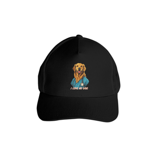 Golden Retriever Enfermeiro - Boné Americano com Tela - Coleção Tal Pais - Tal Patas