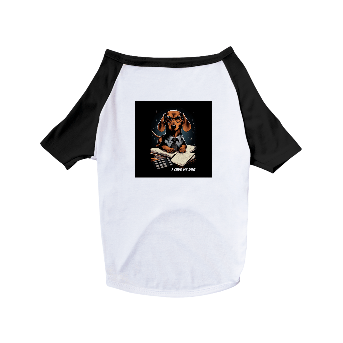 Nome do produto: Dachshund Contador (Basset - Cão-Salsicha) - Camisa Pet Dog - Coleção Tal Pais - Tal Patas