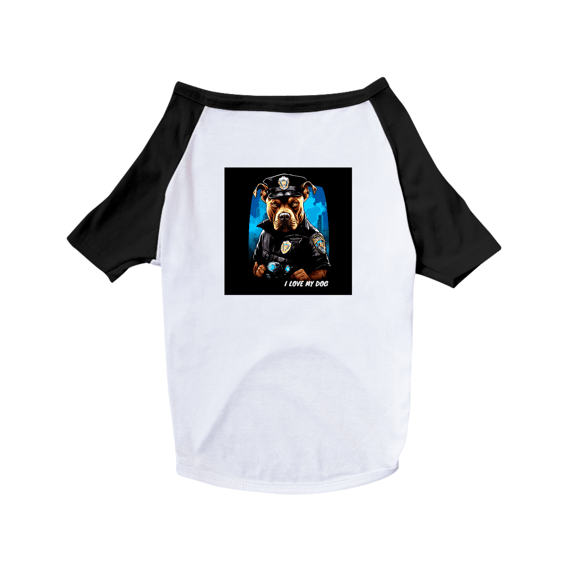 Pit Bull Policial - Camisa Pet Dog - Coleção Tal Pais - Tal Patas