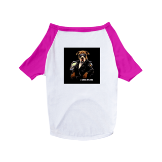 Nome do produto Pit Bull Policial - Camisa Pet Dog - Coleção Tal Pais - Tal Patas