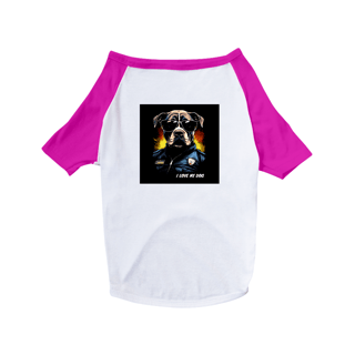 Nome do produto Pit Bull Policial - Camisa Pet Dog - Coleção Tal Pais - Tal Patas