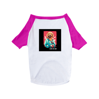 Nome do produto Golden Retriever Enfermeiro - Camisa Pet Dog - Coleção Tal Pais - Tal Patas