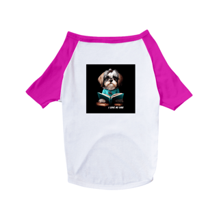 Nome do produto Shih Tzu Professor - Camisa Pet Dog - Coleção Tal Pais - Tal Patas