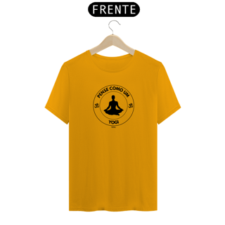 Nome do produto Camiseta Classic Pense como um Yogi