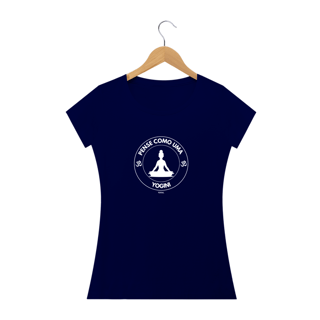 Nome do produto Camiseta Baby Long Quality Pense como uma Yogini