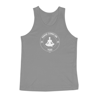 Nome do produto Camiseta Regata Masculina Pense como um Yogi