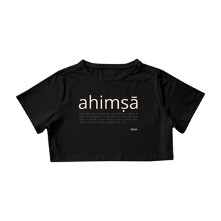 Nome do produto Camiseta Cropped Ahimsa