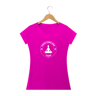 Nome do produto Camiseta Baby Long Quality Pense como uma Yogini