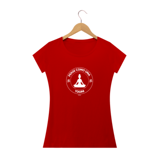 Nome do produto Camiseta Baby Long Quality Pense como uma Yogini