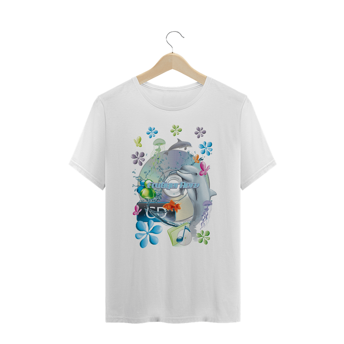 Nome do produto: Camiseta Plus Size \'FRUTIGER AERO\'