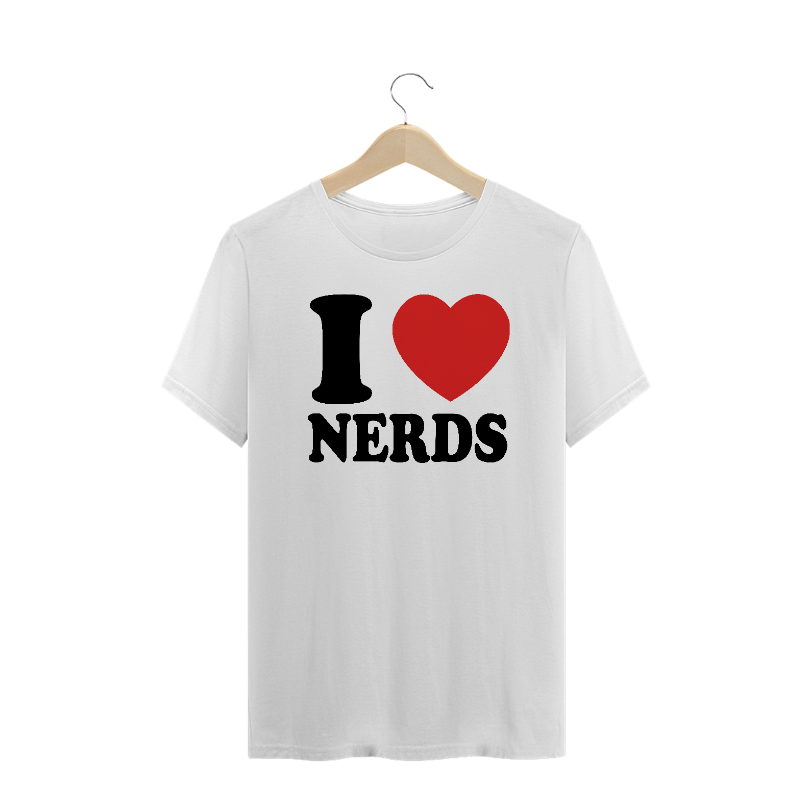 Camiseta Plus Size 'I LOVE NERDS'