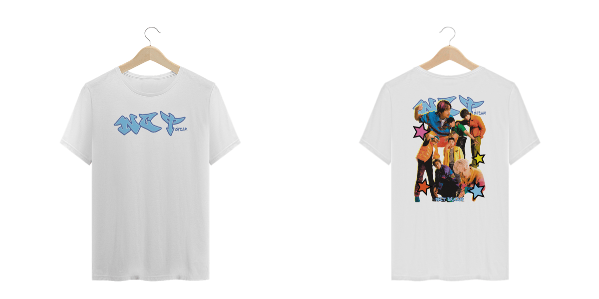Nome do produto: Camiseta Plus Size Frente e Costas \'NCT DREAM\'
