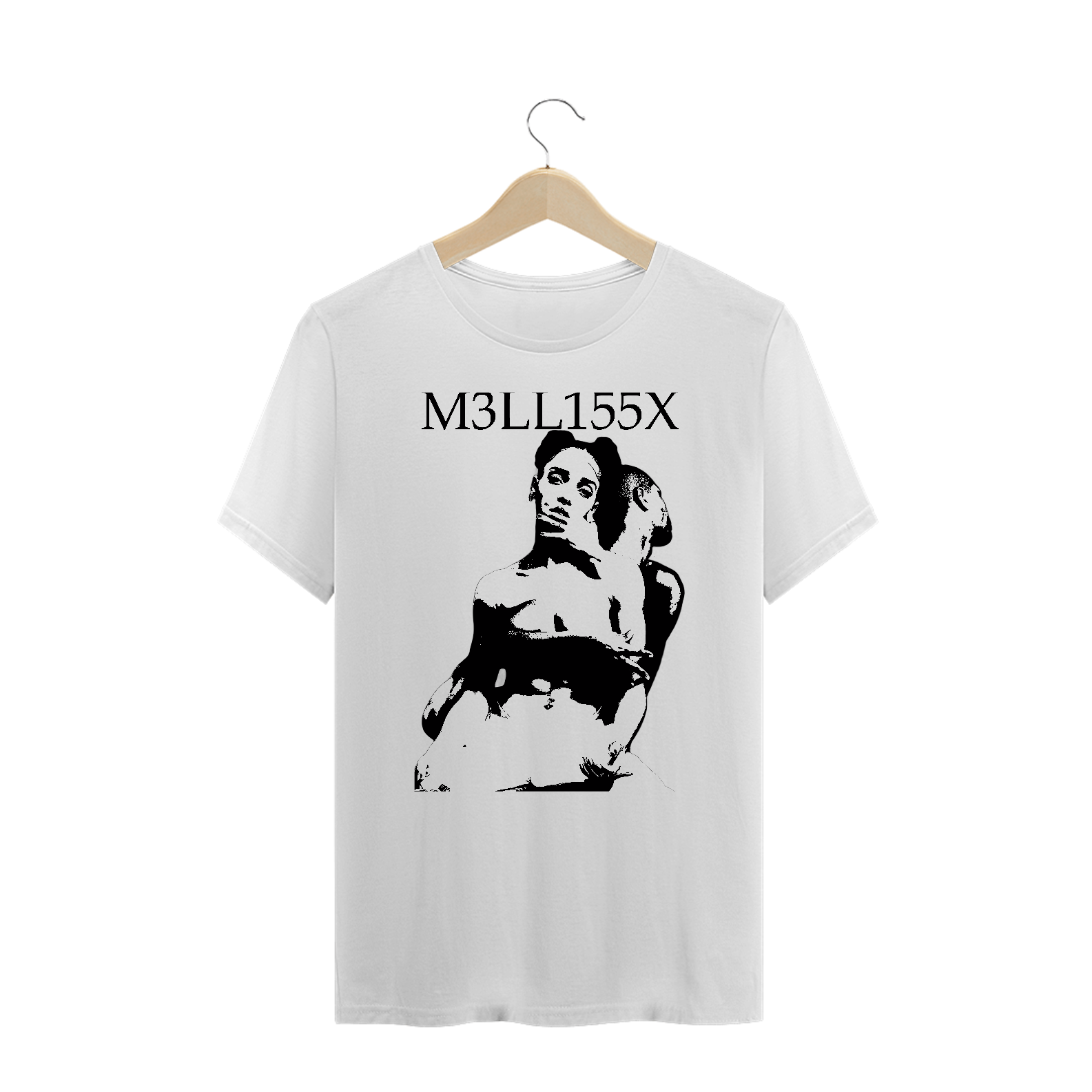 Camiseta Plus Size Branca 'FKA TWIGS - M3LL155X'