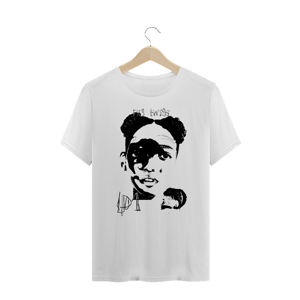 Nome do produto: Camiseta Branca Plus Size \'FKA TWIGS - LP1\'