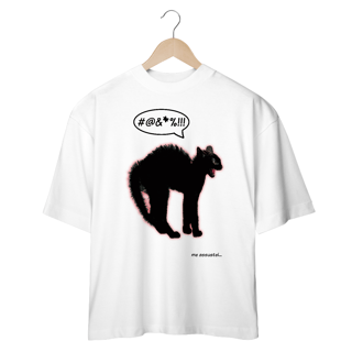 Nome do produto Camiseta Oversized 'me assustei (gatinho)'